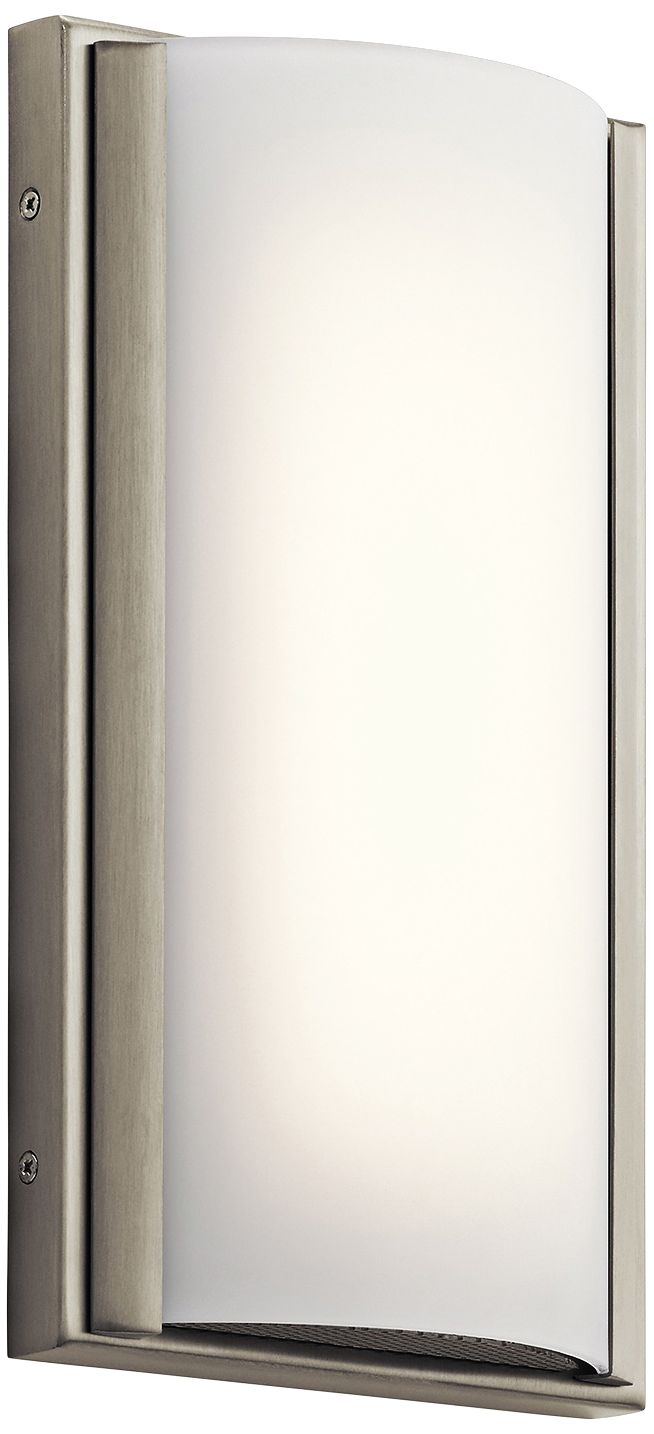 Elan Bretto 12" High Brushed Nickel LED Wall Sconce