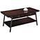Empiria 44" Wide Hand-Finished Walnut 2-Drawer Coffee Table