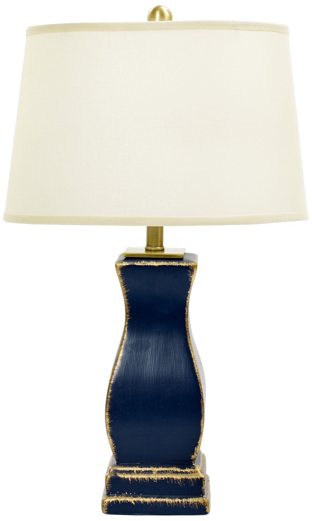 Scott Navy Tarnished Gold Ceramic Table Lamp