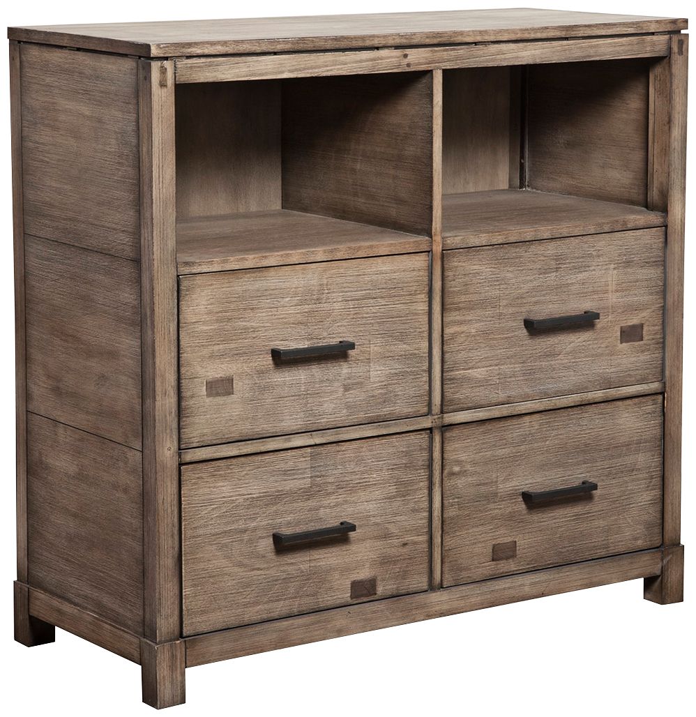 Sydney 41 1 2 Wide Weathered Gray 4 Drawer Tv Media Chest