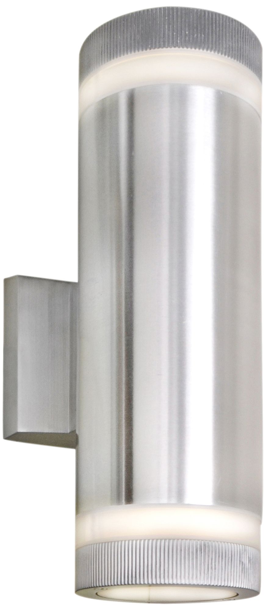 Lightray 12" High Cylindrical Aluminum LED Outdoor Wall Light