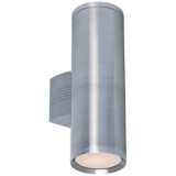 Lightray 15 3/4&quot;H Brushed Aluminum LED Outdoor Wall Light