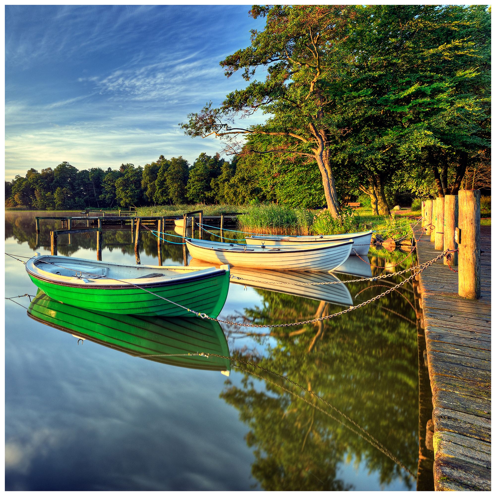 Summers End 24" Square All-Season Indoor-Outdoor Wall Art