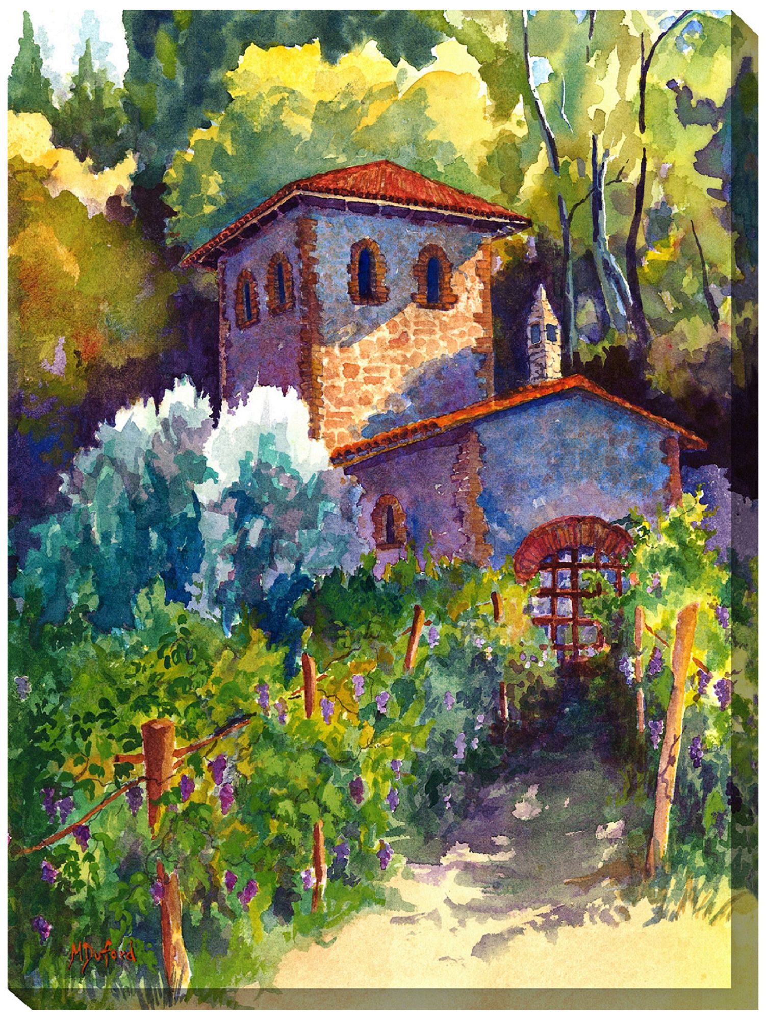 Vintner's Cottage 40" High All-Weather Indoor-Outdoor Wall Art