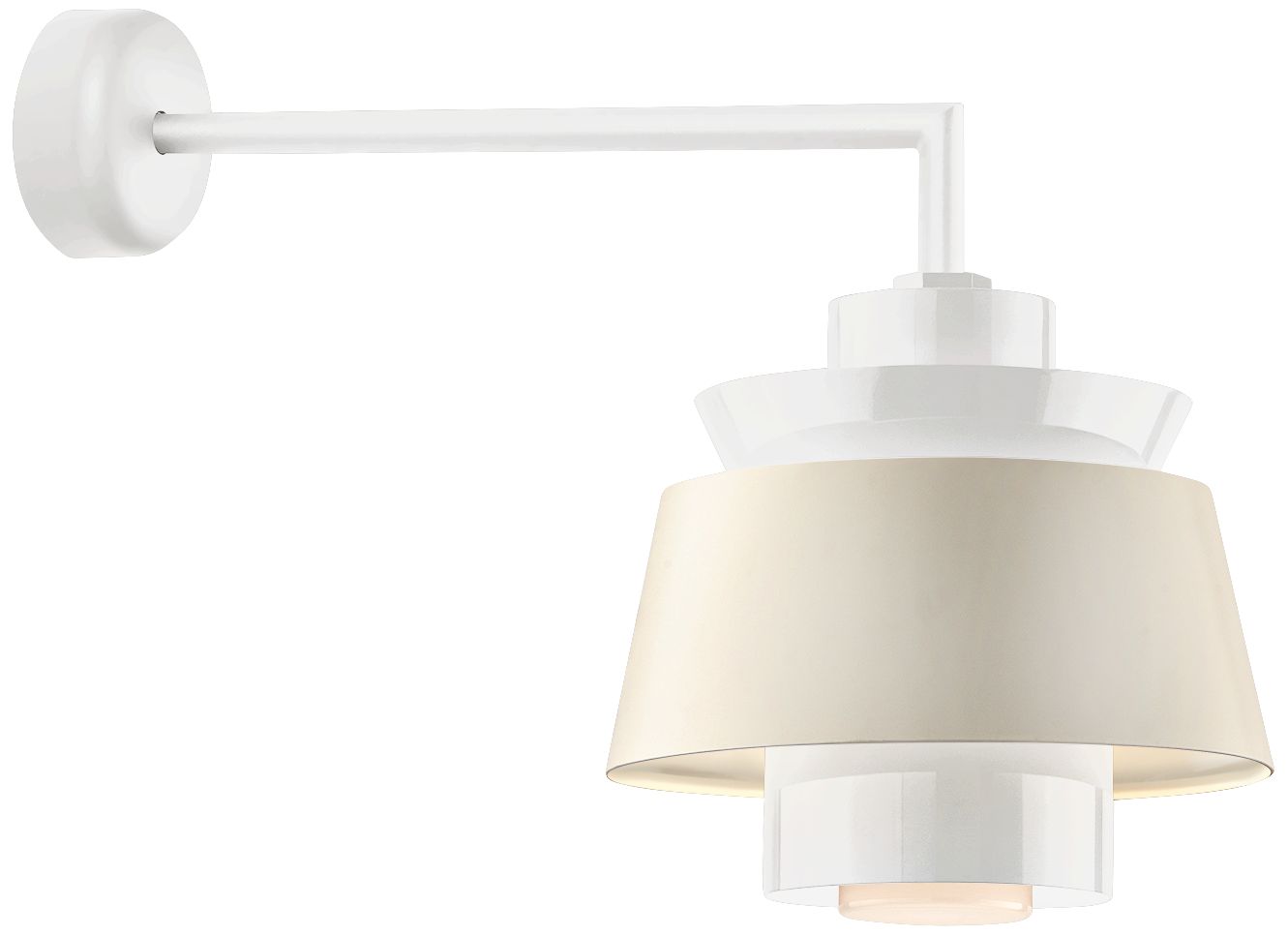 RLM Aero 15" High Gloss White LED Outdoor Wall Light