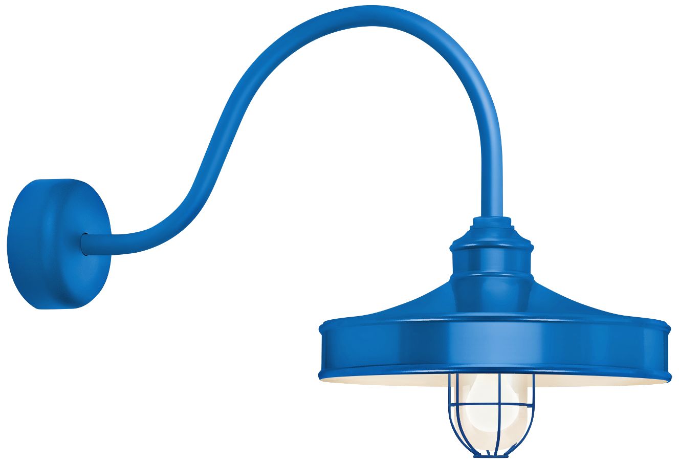 RLM Nostalgia 18" High Blue Outdoor Wall Light