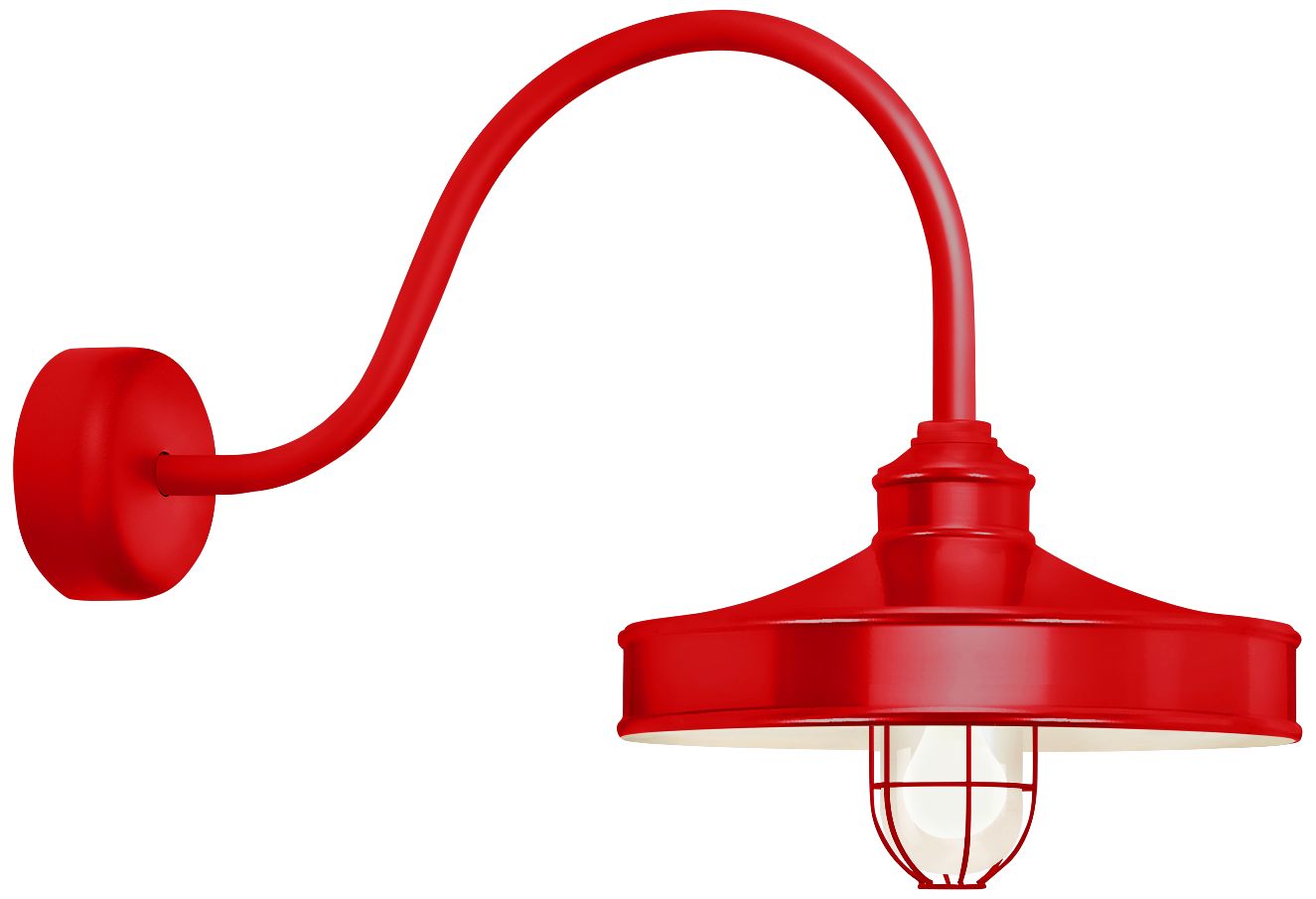RLM Nostalgia 18" High Red Outdoor Wall Light
