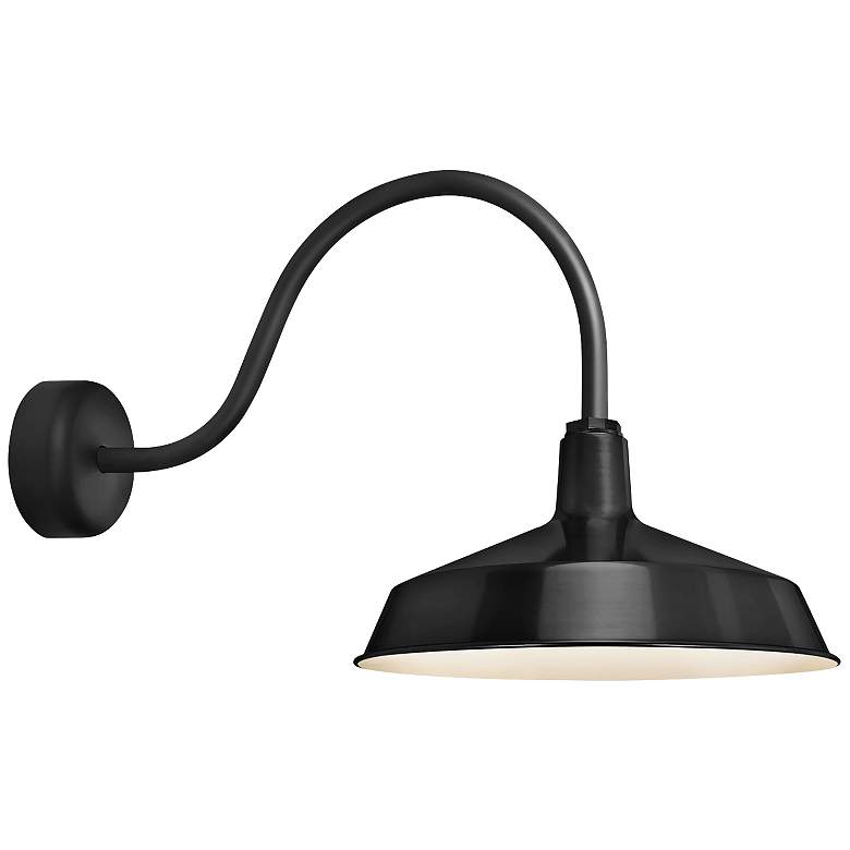 RLM Standard 19&quot; High Outdoor Wall Light in Black