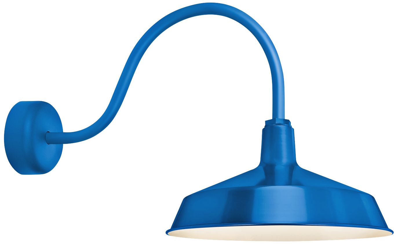 RLM Standard 19" High Blue Outdoor Wall Light