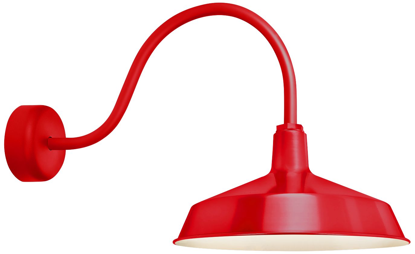 RLM Standard 19" High Red Outdoor Wall Light