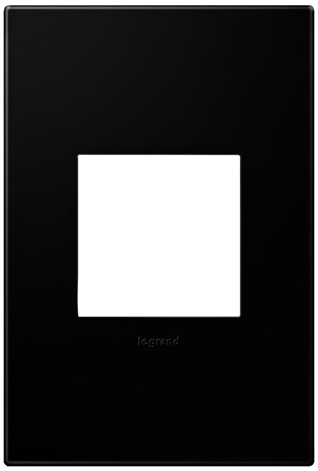 adorne® Black Ink 1-Gang Snap-On Wall Plate