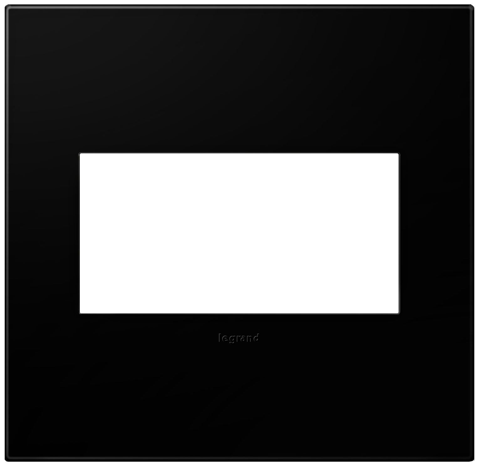 adorne® Black Ink 2-Gang Snap-On Wall Plate