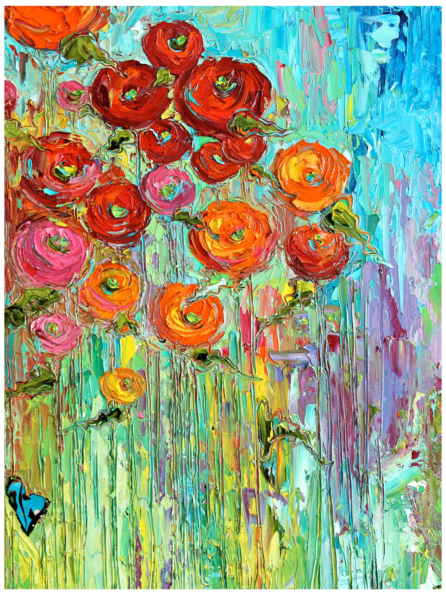 Poppies #6 All-Weather 40" High Indoor-Outdoor Wall Art