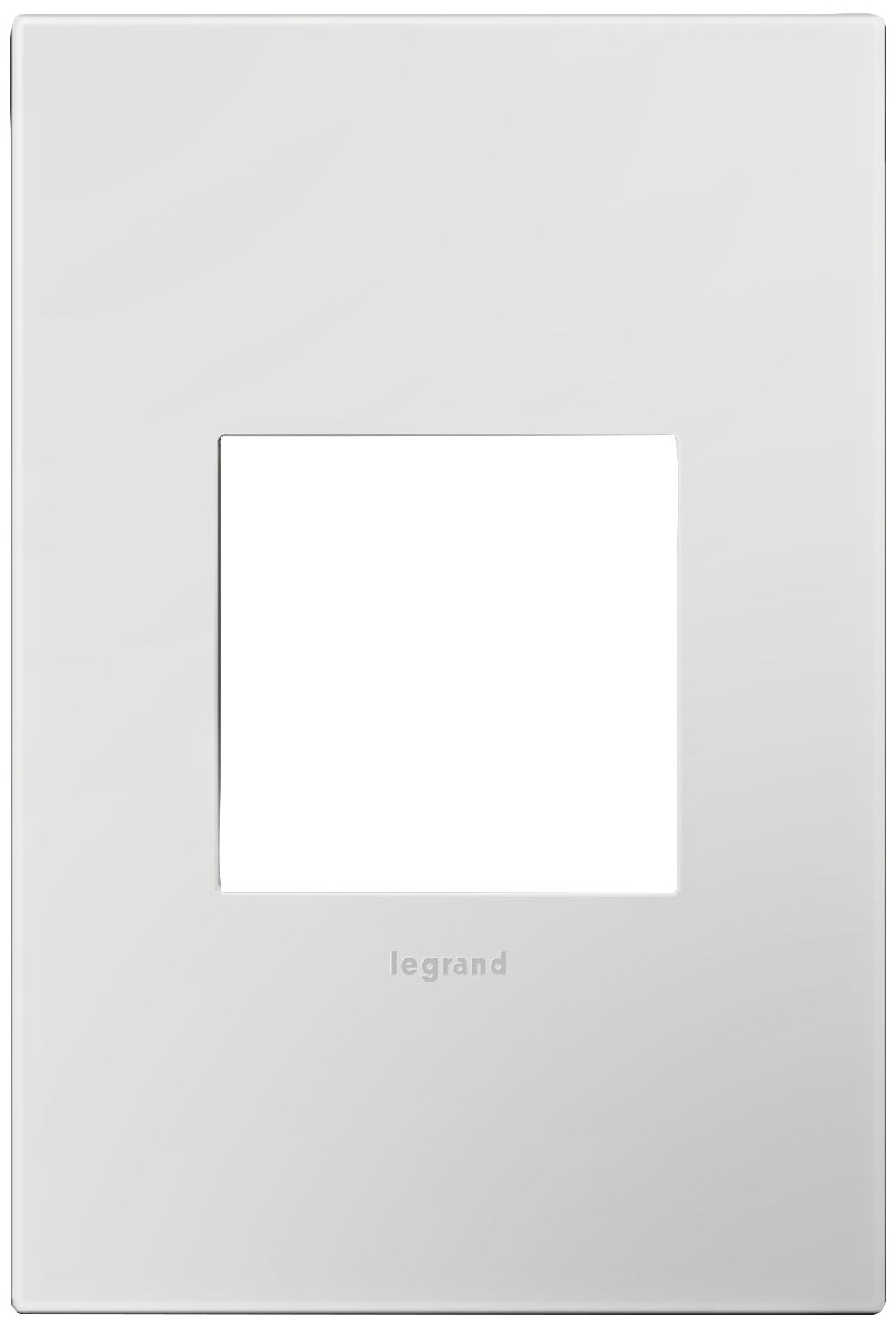 adorne® Powder White 1-Gang Snap-On Wall Plate
