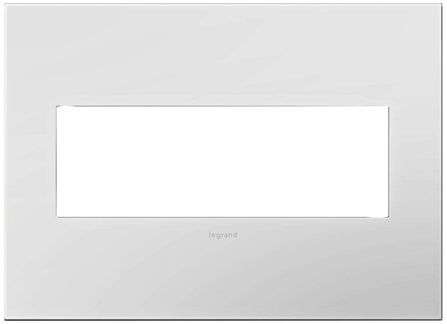 adorne® Powder White 3-Gang Snap-On Wall Plate