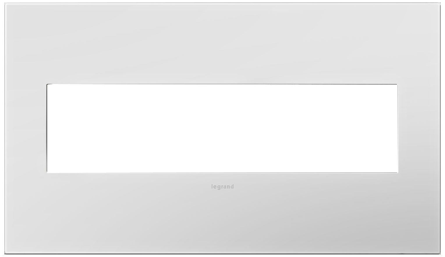 adorne® Powder White 4-Gang Snap-On Wall Plate