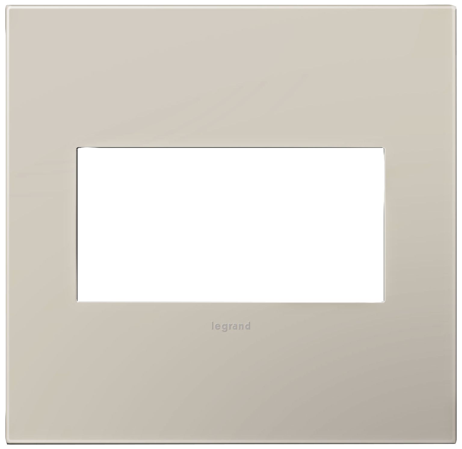 adorne® Greige 2-Gang Snap-On Wall Plate