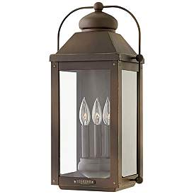 Anchorage 21 1/4&quot;H Light Oiled Bronze Outdoor Wall Light