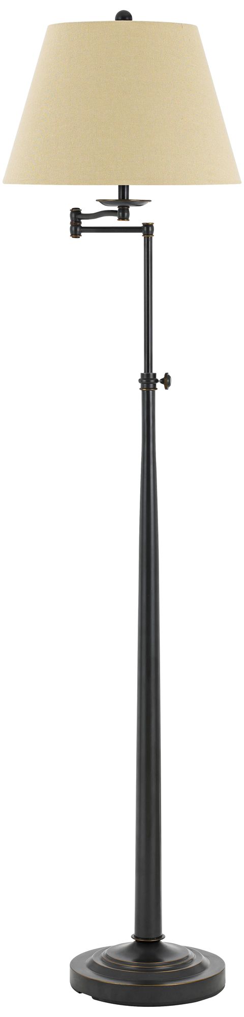 Madison Dark Bronze Adjustable Swing Arm Floor Lamp
