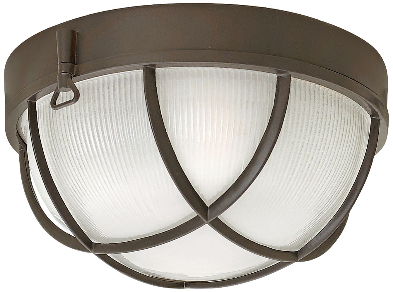 Marina 10 1/4" Wide Bronze Etched Glass Outdoor Ceiling Light