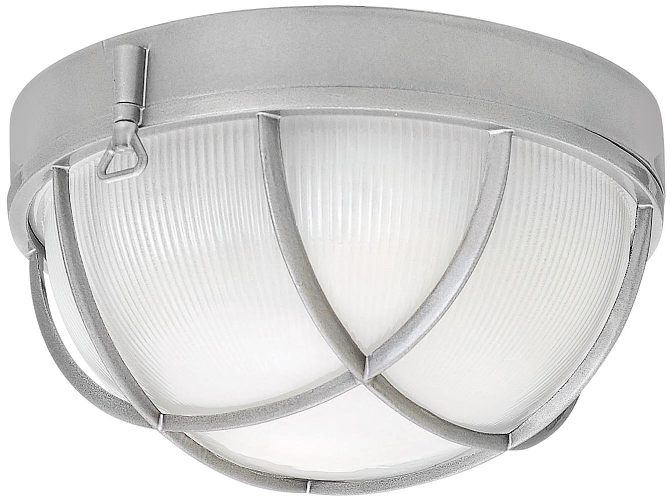 Marina 10 1/4" Wide Hematite Etched Glass Outdoor Ceiling Light