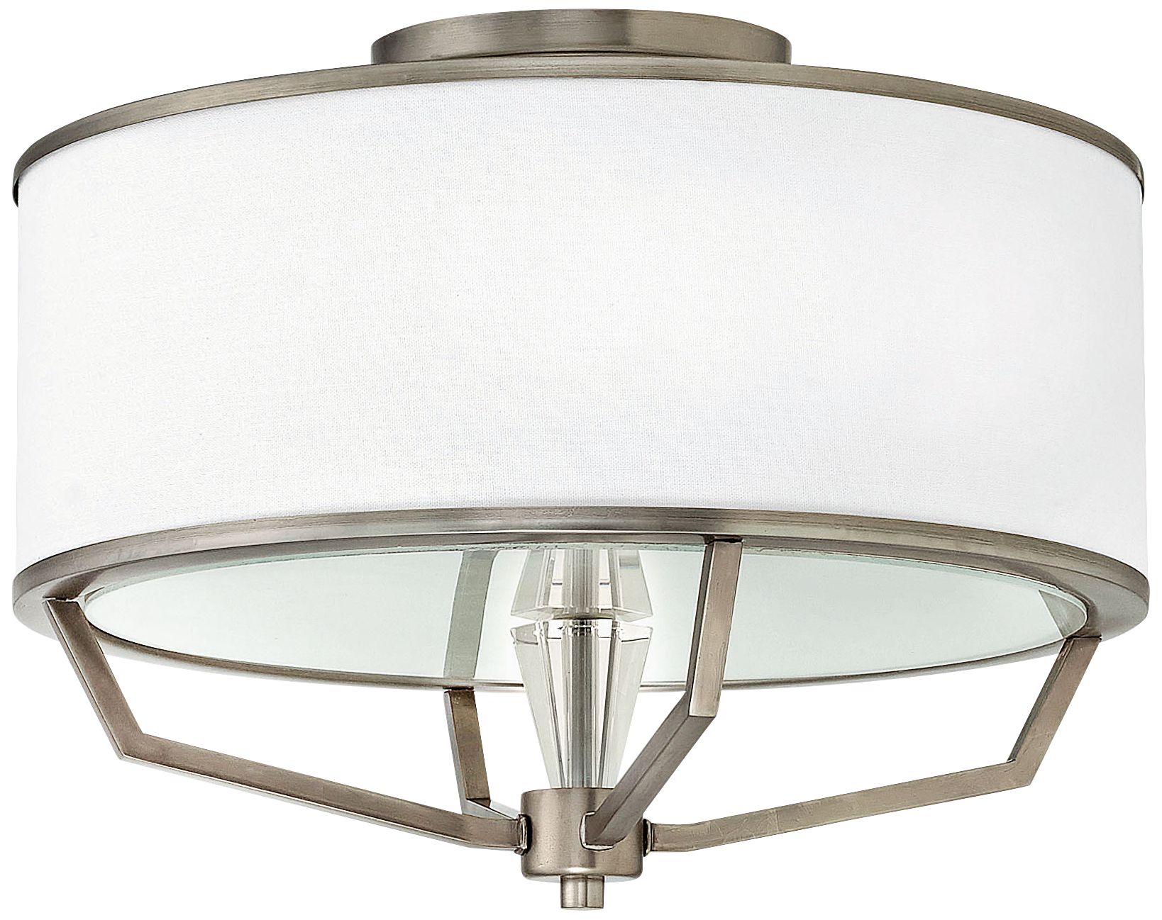 Hinkley Larchmere 18" Wide English Nickel Ceiling Light 10V06