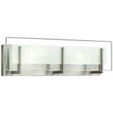 Hinkley Latitude 5 1/2&quot; High Brushed Nickel LED Wall Sconce