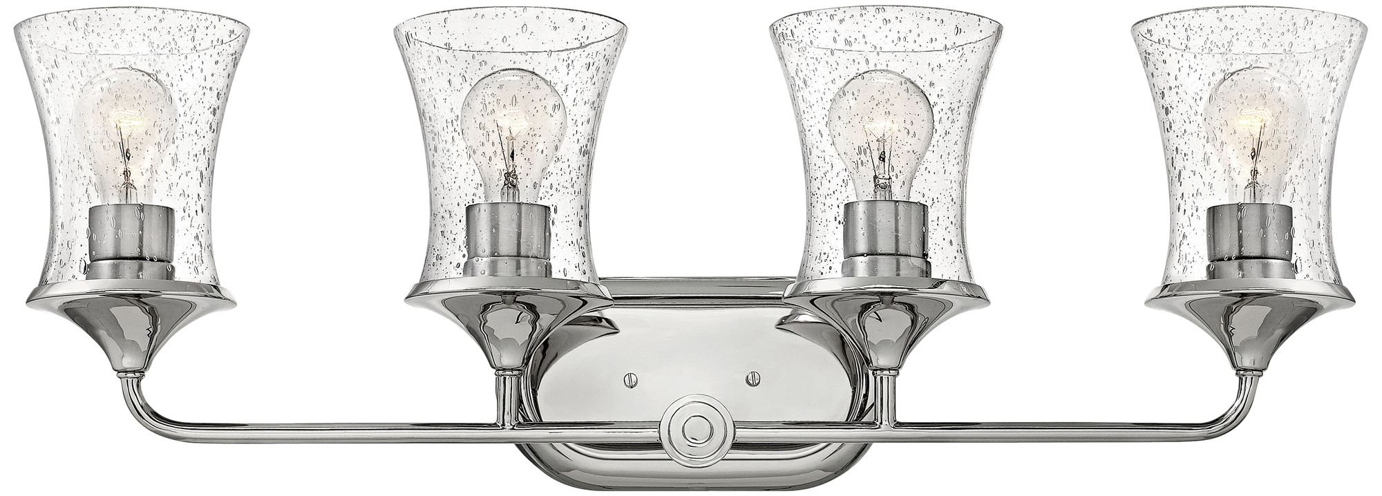 Hinkley Thistledown 30" Wide Polished Nickel 4-Light Bath Light