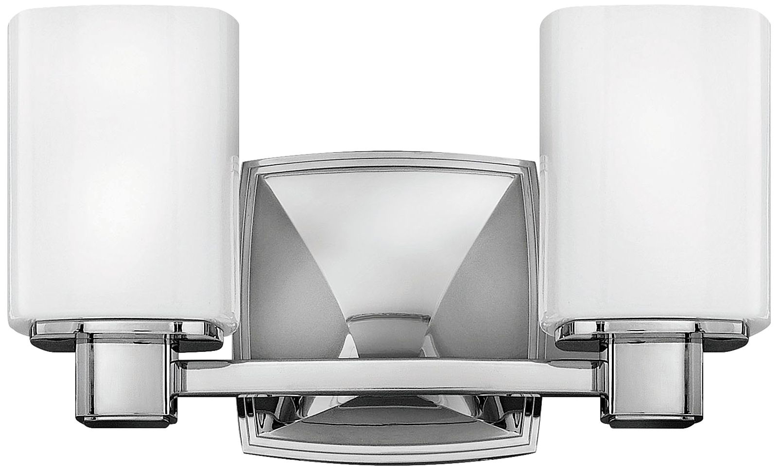 Hinkley Tessa 7 1/2" High Chrome 2-Light Wall Sconce