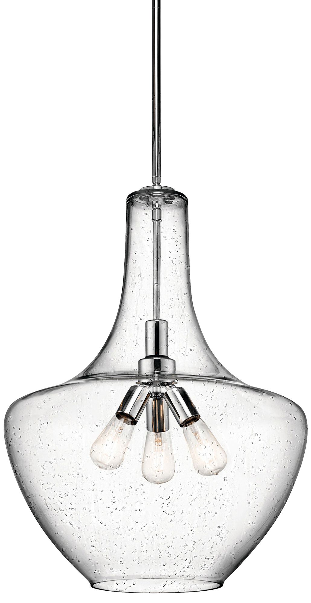 Kichler Everly 20" Wide Polished Chrome 3-Light Pendant