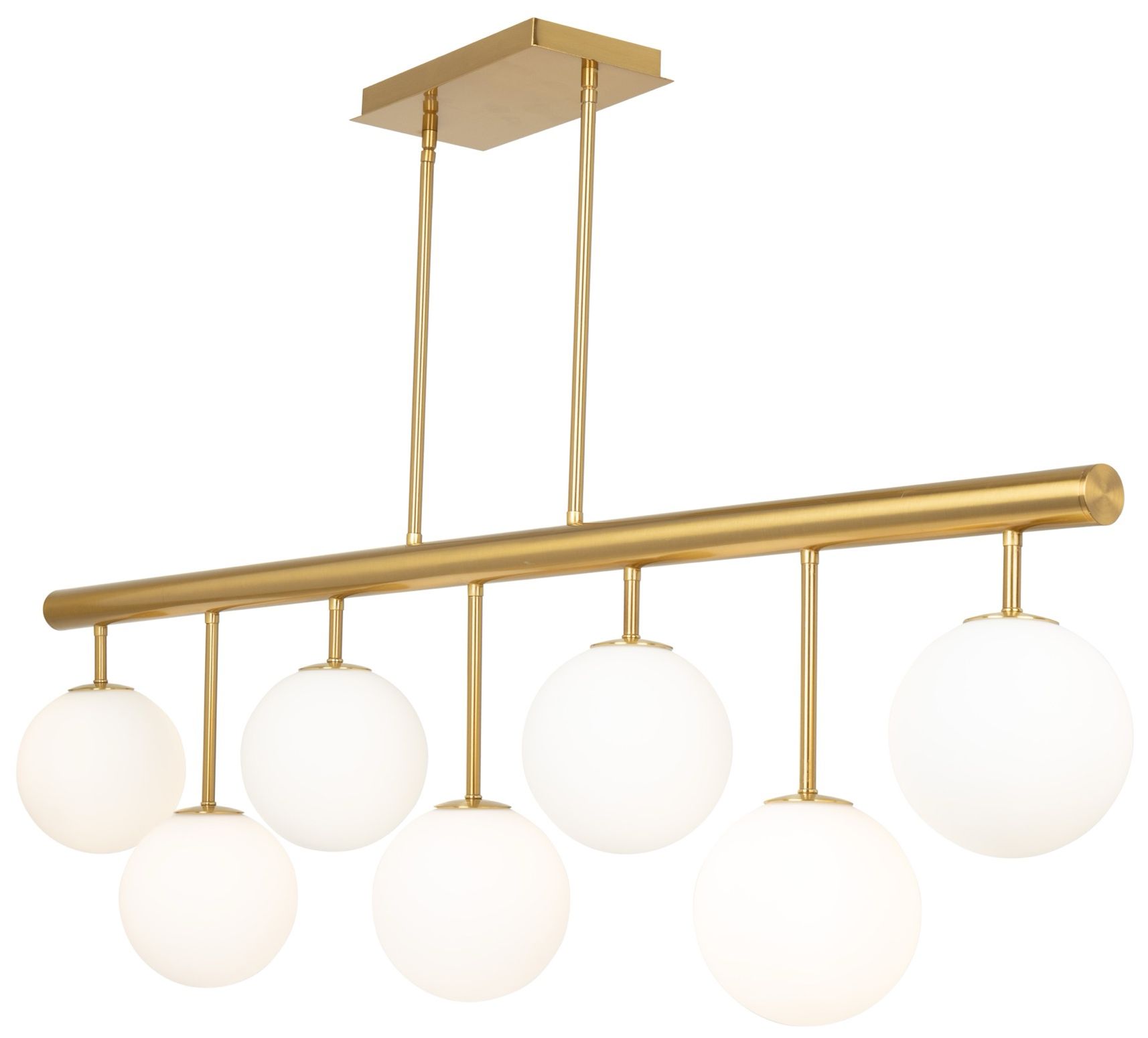Artcraft Aurelia 11.25" Wide 7.light Brass Island Light
