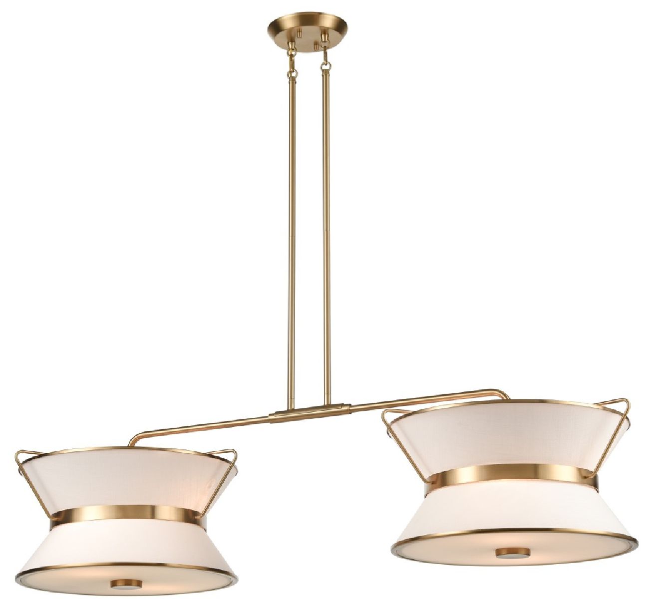 Artcraft Layla 10" Wide Brushed Brass Island Light