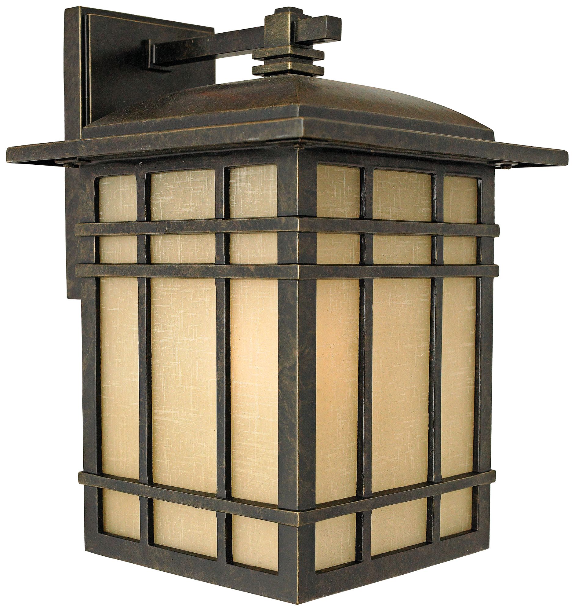 Quoizel Hillcrest 12 3/4" High Bronze Outdoor Wall Light - #11840