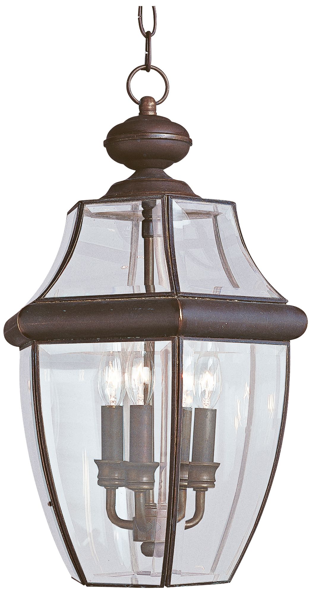 Lancaster 20 3/4" High Bronze 3-Light Outdoor Hanging Light