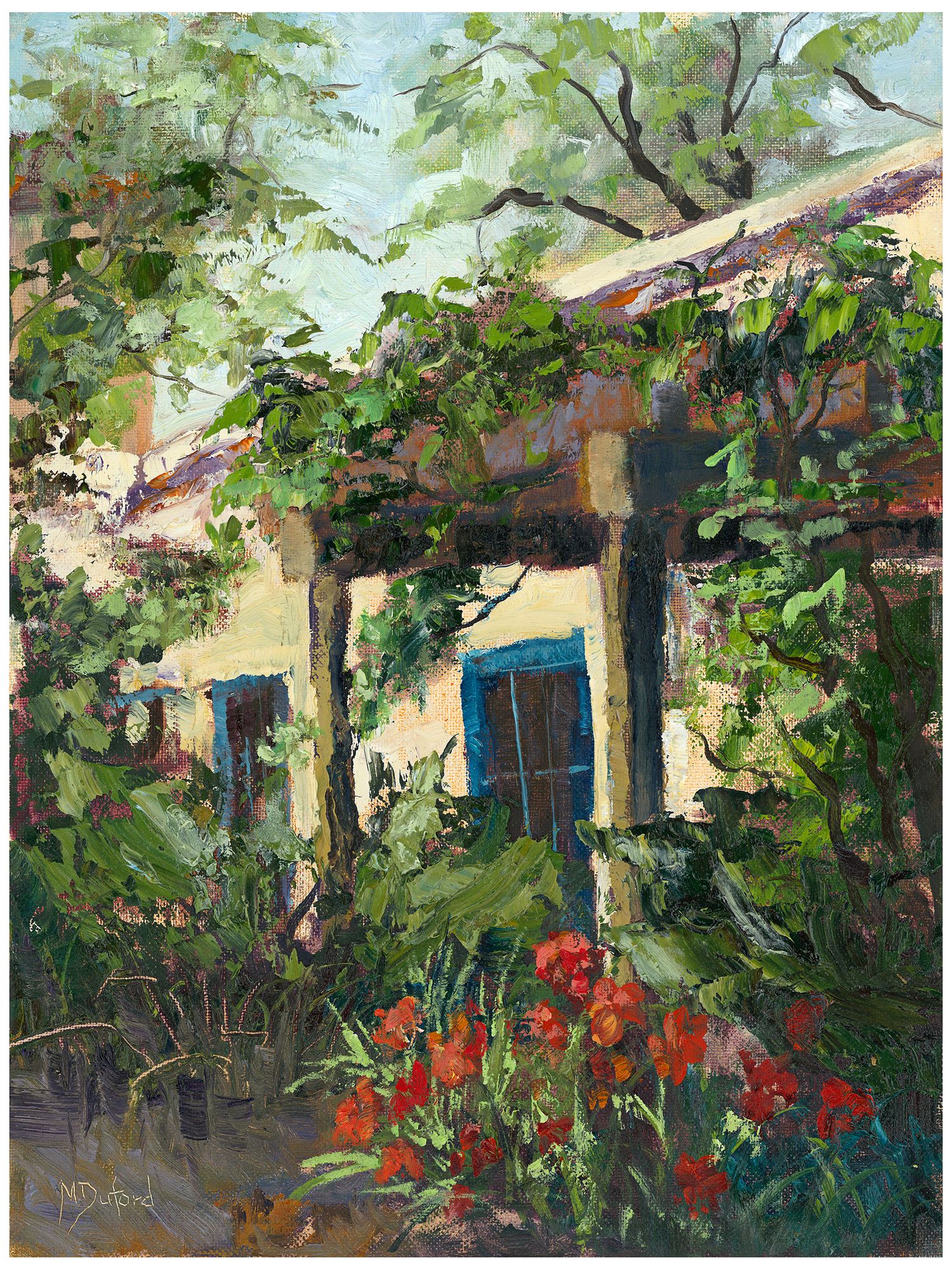 Adobe Arbor 40" High All-Season Outdoor Canvas Wall Art