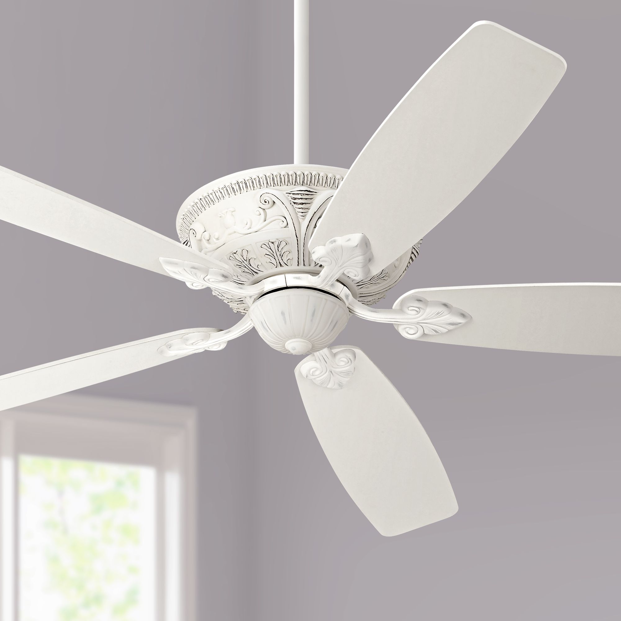 Details About 60 Shabby Chic Ceiling Fan With Light Antique White For Living Room Bedroom