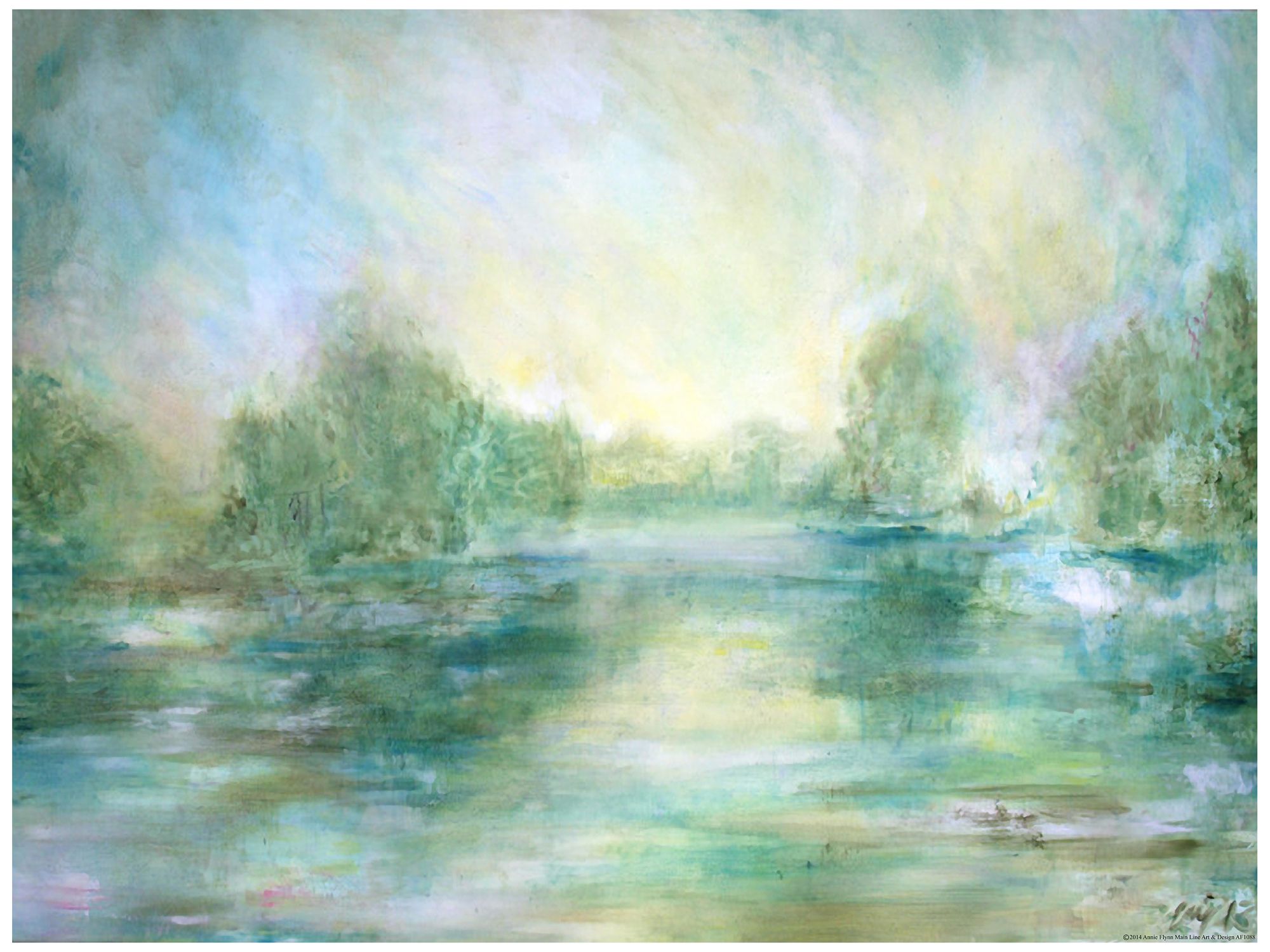 Lake View 40"H All-Season Indoor-Outdoor Canvas Wall Art