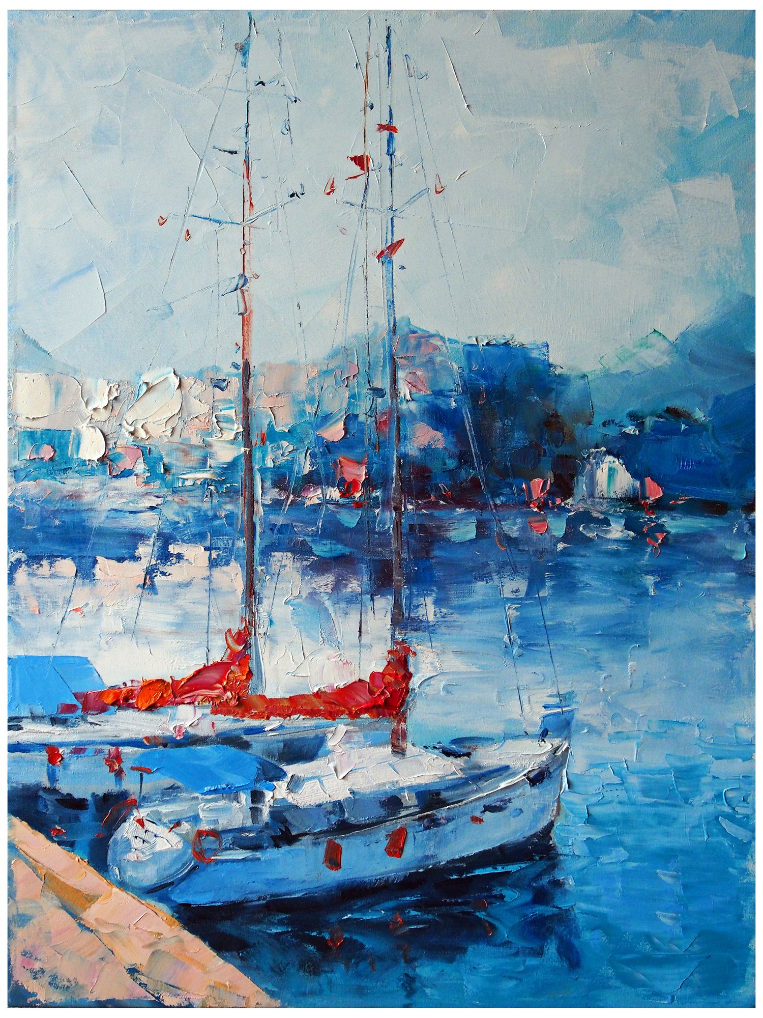 Yacht Club 40" High All-Season Outdoor Canvas Wall Art