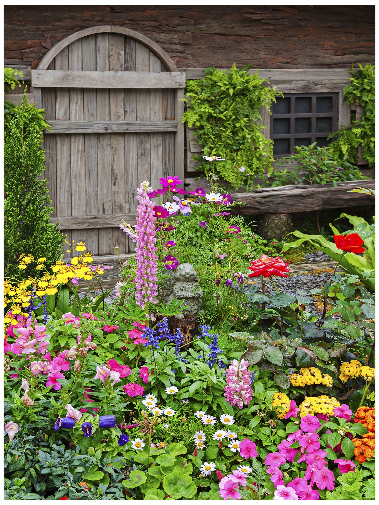 Rustic Garden 40" High All-Season Outdoor Canvas Wall Art