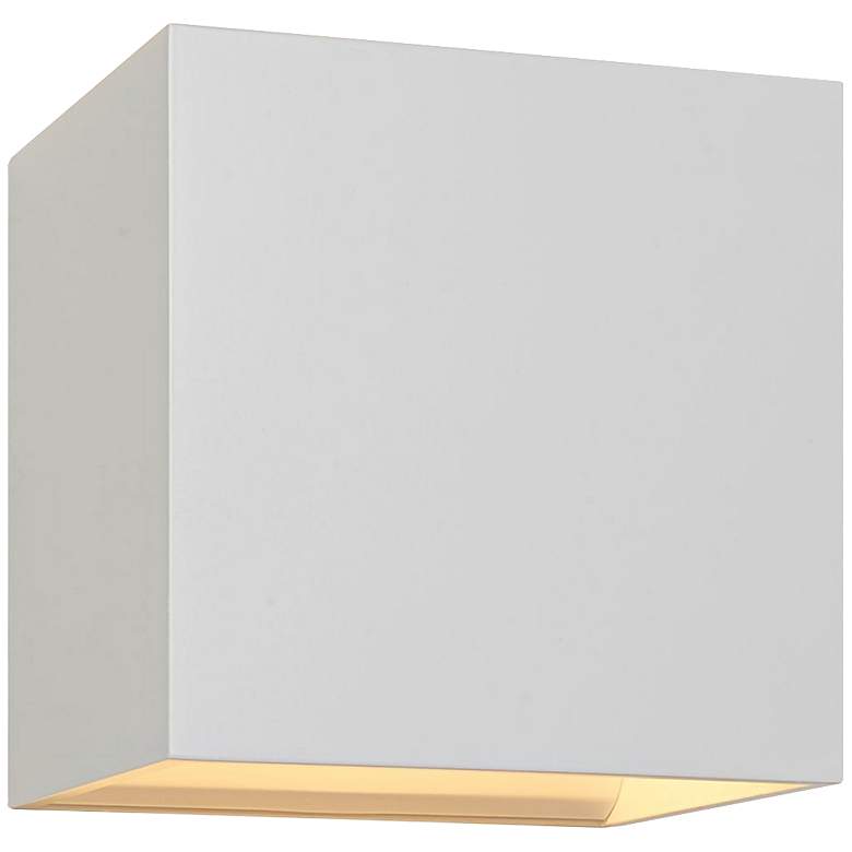 Bruck QB 4 1/2&quot;H White LED Wall Sconce