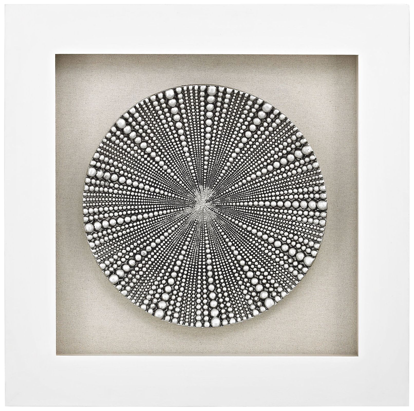 Mystere Silver 31" Square Shadow Box Wall Art