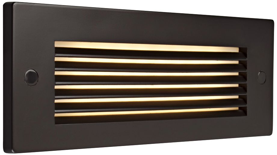 Bruck Step 8 3/4" Wide Bronze Louver Outdoor LED Light