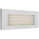 Bruck Step 8 3/4&quot; Wide White Louver Outdoor LED Step Light