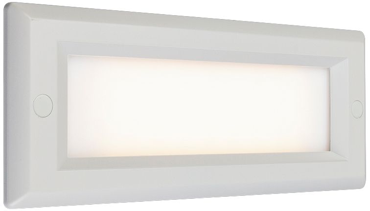 Bruck Step 8 3/4" Wide White Opal Lens Outdoor LED Light