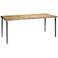 Modern Farmhouse 72" Wide Natural Mango Wood Dining Table