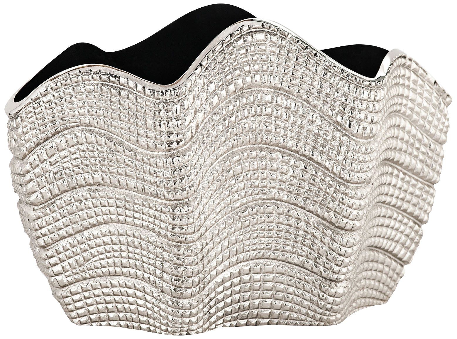 Swells Nickel Aluminum 15" Wide Vase