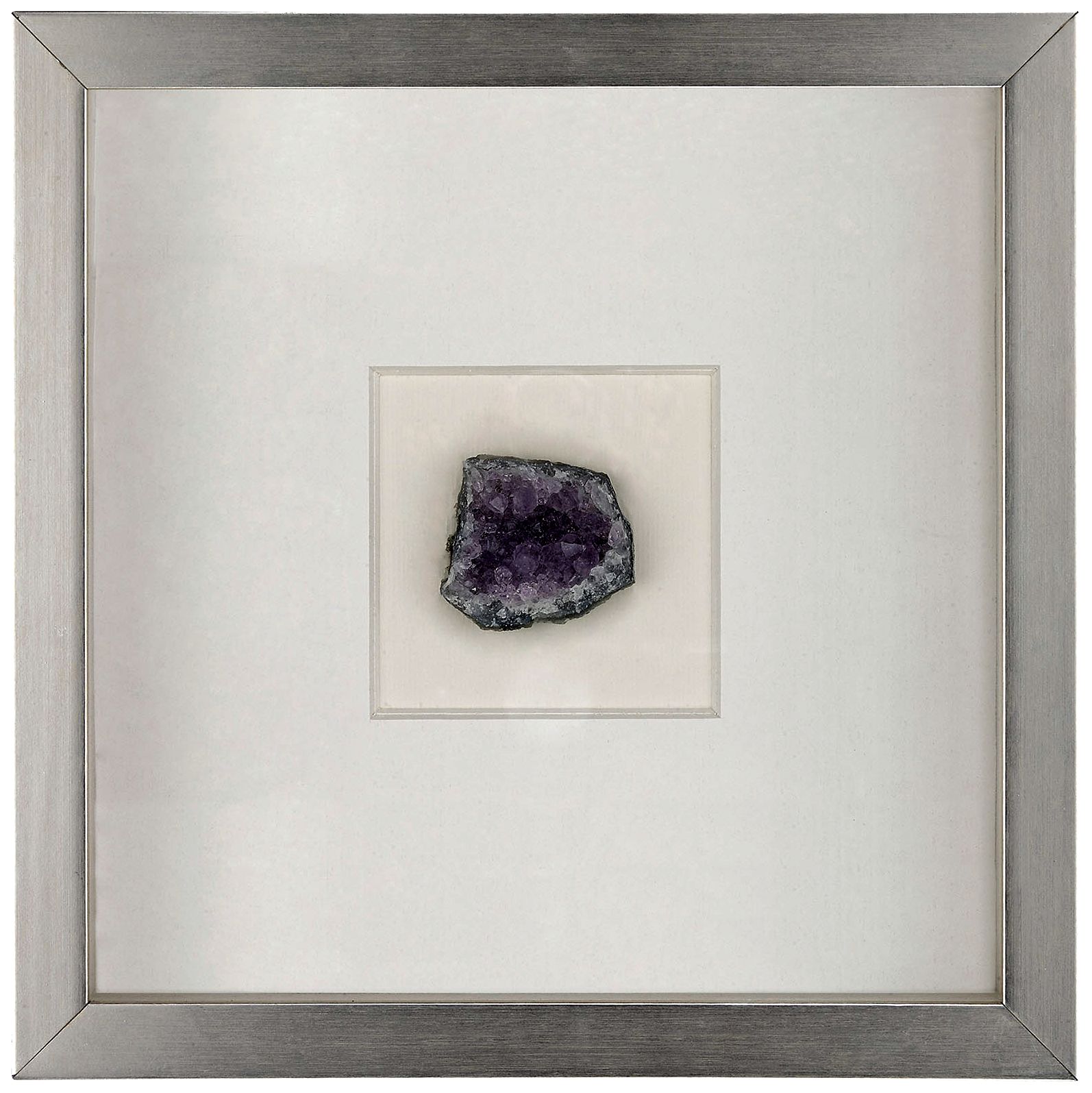 Artesia 11 3/4" Square Violet Mineral Wall Art