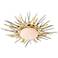 Helios 27" Wide Silver and Gold Leaf LED Ceiling Light