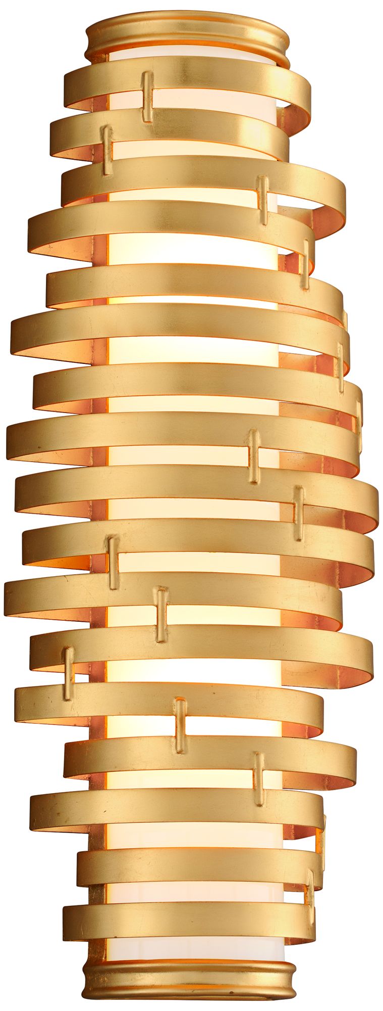 Corbett Vertigo 24" High Gold Leaf LED Wall Sconce