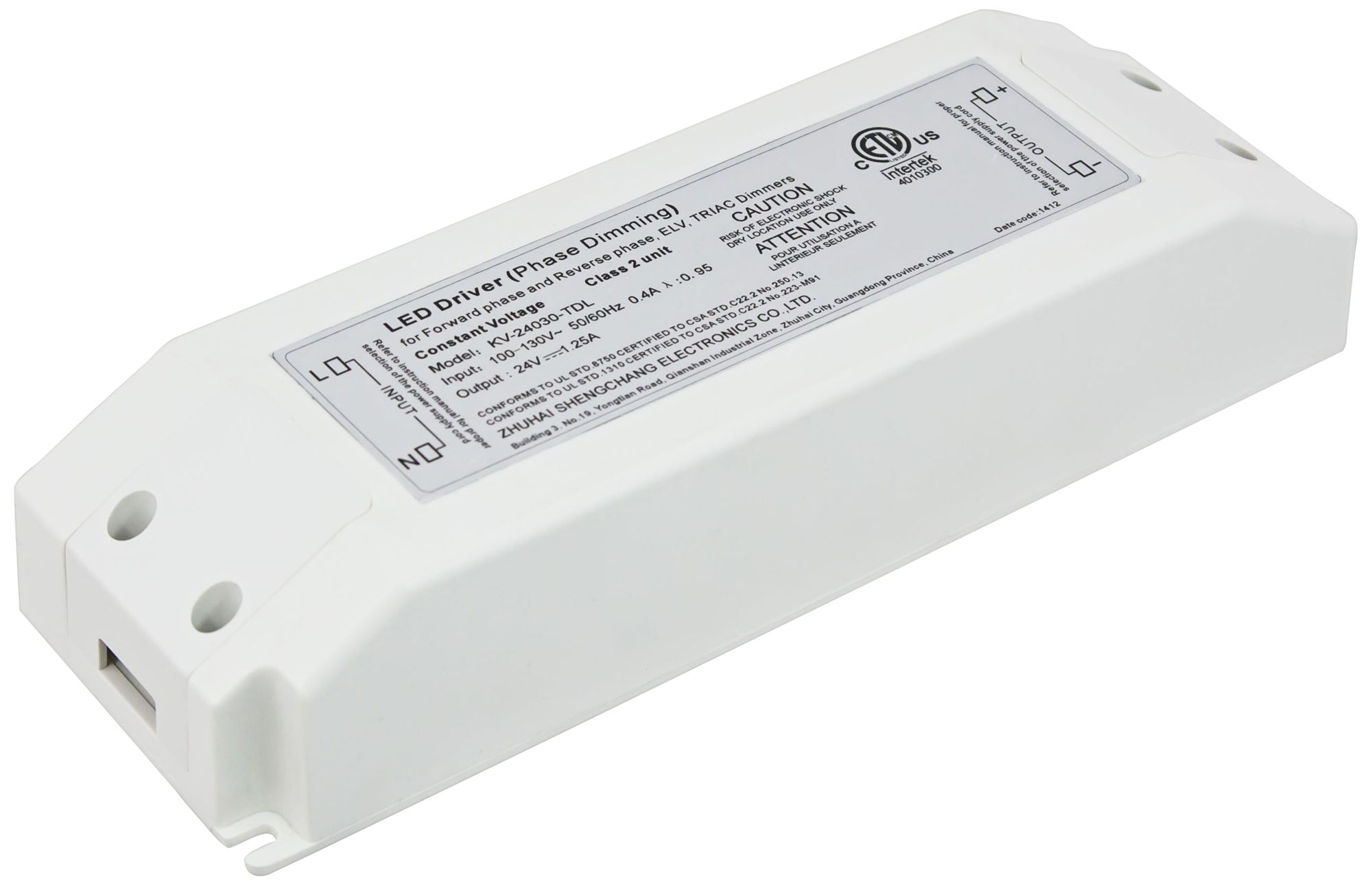 Flexform 7.06" Wide 18-30W Dimming Hardware Driver